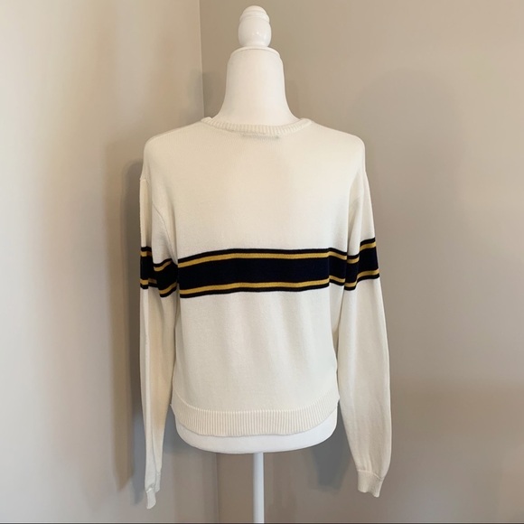 SOLD! Brandy Melville Women’s One Size White Los Angeles Knit Collegiate Sweater - Picture 5 of 8